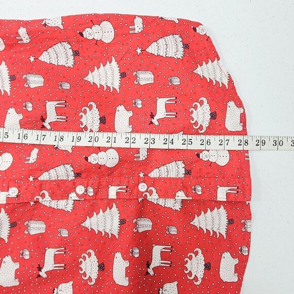 Denim & Flower Ricky Singh Mens Christmas Long Sleeve Button Down Shirt Size M - Picture 11 of 11